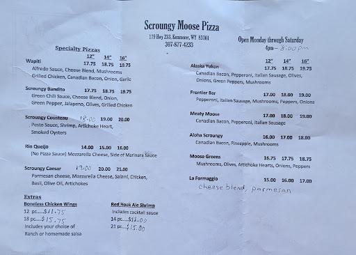 Scroungy Moose Pizza