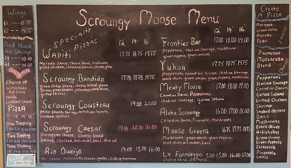Scroungy Moose Pizza Frontier Bar