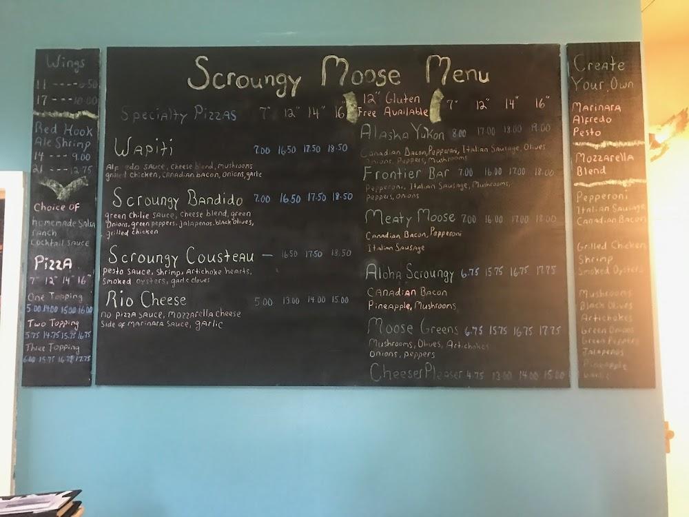 Scroungy Moose Pizza Menu image 3